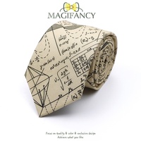 100% coton 8cm cravate mathématiques Sciences astronomie physique chimie hommes collège académie institut école Cosplay cadeau cravate accessoire