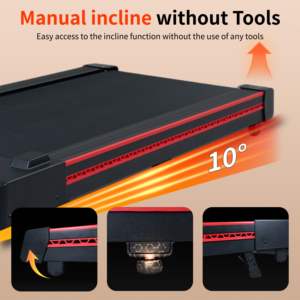 Caminadora Compacta DB con 10 Niveles de Inclinación, 3HP, Portátil, para Uso en Casa u Oficina, con Monitor de Ritmo Cardíaco Inalámbrico, Capacidad de 264 Lb - Product Image 3