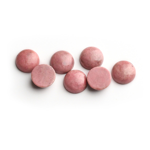 Rodonite di Alta Qualità Rotonda e a Fondo Piatto Utilizzabile per Creare Gioielli Ornamenti e Artigianato Rodonite Premium - Product Image 2