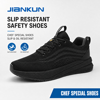 Sepatu Dapur Anti Selip Tahan Minyak Bernapas Khusus Koki JIANKUN, Sepatu Keselamatan Ringan untuk Profesional Kuliner