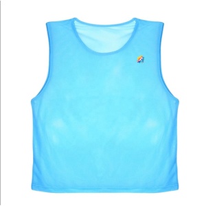 Online Sale <b>Men's</b> Moisture-Wicking Sleeveless Polyester Sky Blue Training <b>Vest</b> with Custom Team - Product Image 1