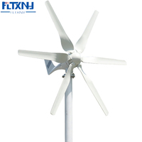 Générateur éolien portable FLYT 800W 12V 24V 48V pour usage domestique, petit générateur éolien domestique, 6 pales en fibre de nylon