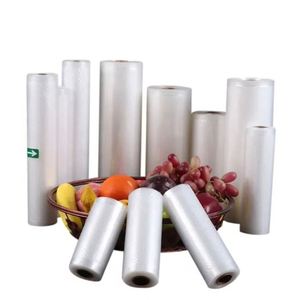Wholesale Food sealed vacuum sealer bag roll 28cmx15m embossed plastic storage roll chamber food sealed vacuum sealer bag