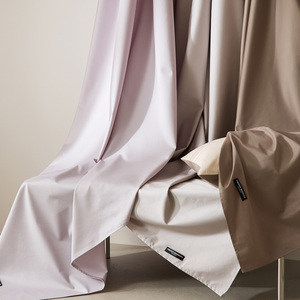 <span class=keywords><strong>Drap</strong></span> plat en coton longues fibres style Aman minimaliste, 300 fils, respirant, doux pour la peau, texture hôtelière haut de gamme pour chambre à coucher - Product Image 6