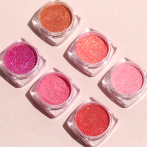 Polvere Scintillante Duochrome per Viso, Ombretto Metallico Glitterato, Pigmenti Olografici per Occhi con Effetto Cangiante <span class=keywords><strong>Rosso</strong></span> Rosa - Product Image 2