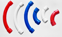 Accessoires pour conduits électriques en PVC, raccords de tuyauterie, coude à rayon court et long, courbe de 90 degrés, coude de balayage