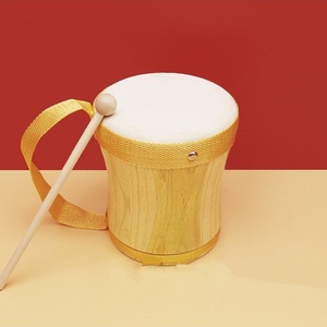 Hot Selling Orff Percussion Instruments 5 Inches Children's Hand-held <b>Drums</b> Sheepskin Hand <b>Drums</b> Musical Instrument With Mallet - Product Image 5