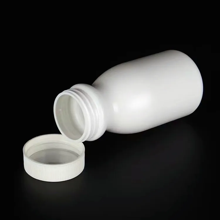 Günstige 50ml 120ml 150ml 200ml weiß HDPE Pharma ceutical Empty Pill Bottle Kapseln Behälter Plastic Medicine Flaschen mit Verschluss