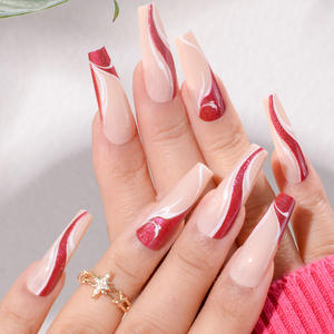 Esmalte de <span class=keywords><strong>uñas</strong></span> artificial para <span class=keywords><strong>uñas</strong></span>, esmalte de <span class=keywords><strong>uñas</strong></span> largas de bailarina, estilo coreano, <span class=keywords><strong>2023</strong></span> - Product Image 1