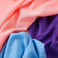 Tissu Dryfit en maille polyester respirant et extensible, maille nid d'abeille 150 GSM, pour vêtements de sport pour filles