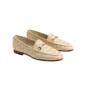 CHOOZII Wholesale Casual Shoes <strong>Ladies</strong> Women Cushioning <strong>White</strong> Genuine Leather Simple Style <strong>Loafers</strong> - Product Image 4