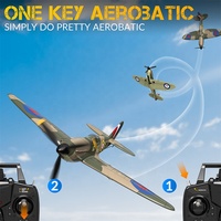 VOLANTEX Spitfire RC avion 2.4Ghz 4CH 6 axes gyroscope RTF électrique extérieur Radio télécommande combattant RC avion modèle d'avion