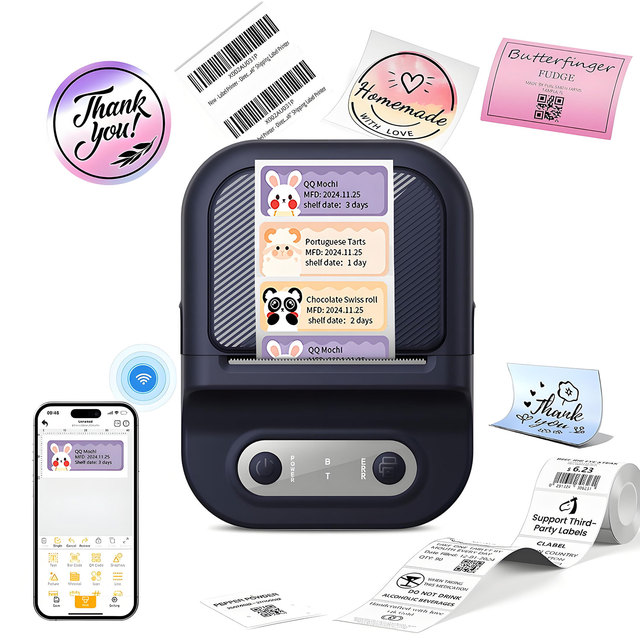 New Wireless Mini Thermal Receipt Ticket Pocket Printer 58mm Portable Label Printer for Android IOS in Stock