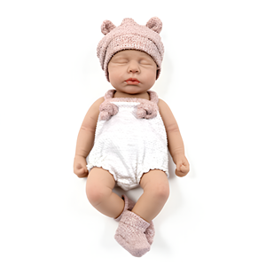 Chinesische Fabrik Neuerscheinung Pädagogisches Spielzeug Liebliches Design Schrägblickende Lebensechte Vollsilikon-Reborn-Babypuppen - Product Image 2