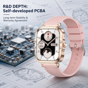 HK82 2026 Smartwatch da Donna con Schermo AMOLED HD a Colori da 1,75 Pollici per Chiamate, NFC, Monitoraggio del Sonno, Cinturino in Gomma, IP68 - Product Image 5