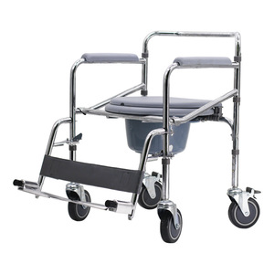 Toilet Chair C696 1 Folding <b>Portable</b> <b>Commode</b> Seat For Elderly With Removable Potty Bucket - Product Image 3