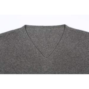 เสื้อกั๊กถักแขนกุดขนสัตว์และแคชเมียร์คอวีสำหรับผู้หญิงเสื้อกั๊กถักกันยับสำหรับใส่ไปทำงานปกติออกแบบได้ตามต้องการ - Product Image 2