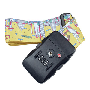 Sangles de bagages personnalisées de haute qualité, ceintures de <span class=keywords><strong>valise</strong></span> réglables, accessoires de voyage, sangles de sac avec serrure <span class=keywords><strong>TSA</strong></span> - Product Image 1