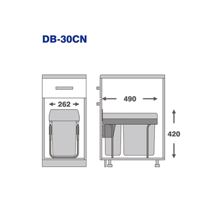 Thùng Rác Nhà Bếp Tủ Nhựa Dễ Lắp Đặt - Product Image 6
