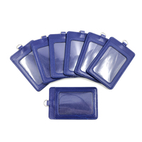 Tarjetero de Cuero PU de Primera Calidad con Anillo para Llaves, Protector de Tarjetas de Acceso Duradero