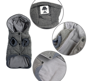 Ropa de invierno para mascotas, abrigos acolchados de animales pequeños de diseñador - Product Image 5