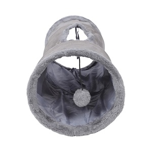 Túnel Plegable de Gamuza para Mascotas con Pelota, Túnel para Gatos - Product Image 1