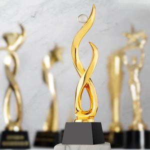 MH-J0422รางวัลเรซิ่นบรอนซ์เงินทองพร้อมถ้วยรางวัลคริสตัลบอล - Product Image 6