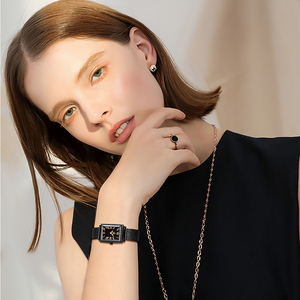 SHENGKE-<span class=keywords><strong>Reloj</strong></span> de pulsera de cuarzo cuadrado <span class=keywords><strong>para</strong></span> mujer, accesorio de lujo, a la moda, de último diseño, resistente al agua, # K0155L - Product Image 6