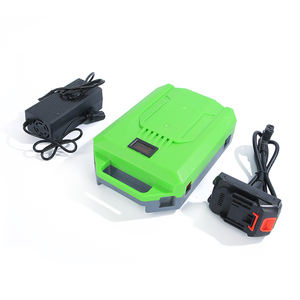 Alta calidad <span class=keywords><strong>24V</strong></span> 12A Batería de iones de litio verde <span class=keywords><strong>24V</strong></span> Mochila de herramienta eléctrica cilíndrica para uso de herramientas - Product Image 3
