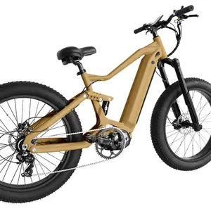Sepeda Listrik Ban Fat, Sepeda dengan Mid Drive Motor E Sepeda Listrik 350W/500W/750W/1000W 26X4.0 Roda Besar