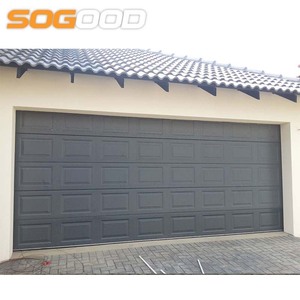 <span class=keywords><strong>Porte</strong></span> <span class=keywords><strong>de</strong></span> <span class=keywords><strong>garage</strong></span> <span class=keywords><strong>sectionnelle</strong></span> au design contemporain gris foncé, imperméable, <span class=keywords><strong>installation</strong></span> facile pour usage résidentiel - Product Image 4