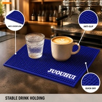 Tapis de bar en PVC personnalisé avec logo, antidérapant, rectangulaire, pour éviter les déversements de boissons, tapis de service promotionnel pour comptoir de bar, vente en gros OEM