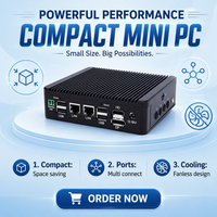 Mini Computadora Industrial Ecológica sin Ventilador con Doble LAN Gigabit, Intel N95/N100, DDR3L 8GB, Compatible con Win10/Win11/Linux