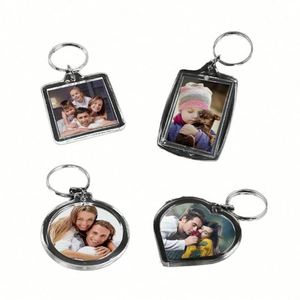 Porte-carte photo promotionnel en acrylique, cadre photo pour collection, pendentif porte-clés de forme spéciale, cadre transparent - Product Image 1