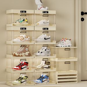 Smart Box New Automatic <strong>Shoe</strong> Box <strong>Shoes</strong> Can Be <strong>Stacked</strong> for <strong>Storage</strong> Stackable and Foldable <strong>Storage</strong> with Sterilization Function - Product Image 2