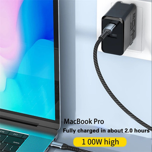 Cable USB C a C de 2 Metros y 100W para iPhone <span class=keywords><strong>13</strong></span>, Huawei, Xiaomi <span class=keywords><strong>POCO</strong></span> <span class=keywords><strong>X3</strong></span> M3, Samsung, Macbook, iPad, Cable de Carga Rápida y Transferencia de Datos - Product Image 3