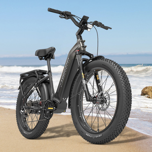 Vélo électrique tout-terrain gris MG600 PLUS 2025 avec moteur brushless 1000W, batterie lithium 48V, suspension avant et pneus larges étanches - Product Image 3