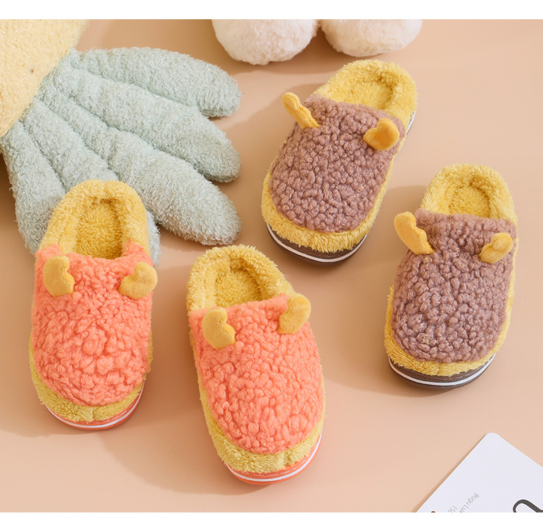 2021 г. Новые детские хлопковые тапочки модные милые домашние теплые и износостойкие Тапочки