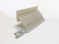 Étiquettes adhésives transparentes personnalisables en PVC blanc de qualité alimentaire, respectueuses de l'environnement, bandes de données de prix pour supermarchés