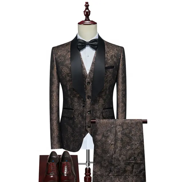 HC 2024 Slim Fit Tuxedo Luxurious Party Handsome High Quality Men Customizable Men's Business Suit For Men