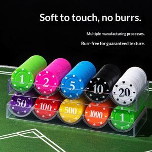 Jetons de poker en matériau PS, vente en gros, logo et motif personnalisables pour le jeu de casino Texas Hold'em - Product Image 5