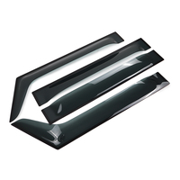 Accesorios para Suzuki Jimny JB64 JB74, Visera para Ventana, Protector de Lluvia, Deflector de Viento, Tinte Ahumado, Acabado Cromado, Juego Completo de 4 Piezas