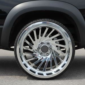 <span class=keywords><strong>ล้อ</strong></span>อัลลอยฟอร์จขนาด20-30นิ้ว<span class=keywords><strong>ก</strong></span>ระบอ<span class=keywords><strong>ก</strong></span>ขัดเงาพร้อมขอบสีเงินสำหรับ F-150ทุนดราราม Silverado Wrangler Rubicon Rims - Product Image 1