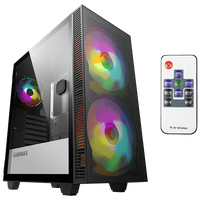 Boîtier d'ordinateur de jeu GAMEMAX Aero 3607 Mid Tower ATX, prend en charge le refroidissement par eau 360, utilisation sur ordinateur de bureau