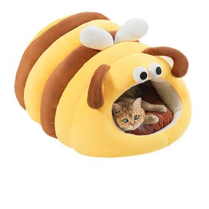 Cama para Gatos Little Bee, Nido Cálido de Invierno, Casa Cerrada para Gatos, Cama para Perros y Mascotas - Product Image 1