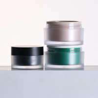 Bocaux en plastique givré pour animaux de compagnie avec couvercle blanc, 5g, 15g, 30g, 50g, service personnalisé