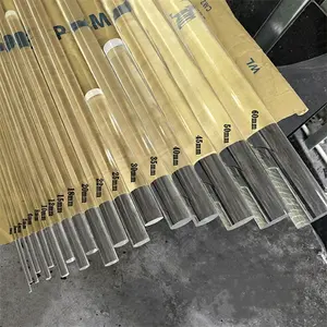 トップクリアPmmaプラスチックPlexiガラスロッド色アクリルスティック/バー色LED壁用 - Product Image 4