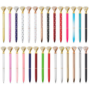 ปากกาเพชรทรงใหญ่ ปากกาโลหะประดับมงกุฎคริสตัลหลากสี ปากกาโลหะสำหรับงานแต่งงาน ของขวัญสำหรับเจ้าสาว - Product Image 6