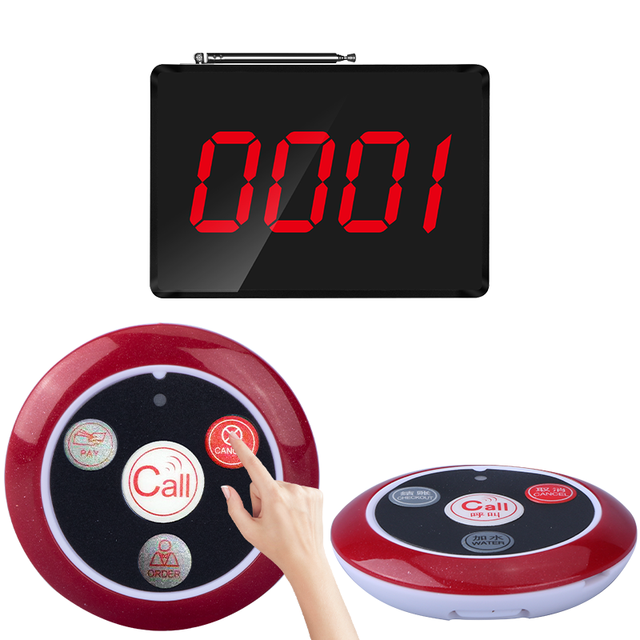 Professional Wireless Guest Table Call Button Paging Waiter Calling System for Restaurant