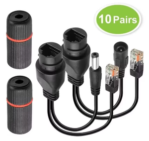 <span class=keywords><strong>Cable</strong></span> de Cámara Wavelink CAT5 RJ45 DC2.1x5.5mm IP65 Impermeable con Transmisión de Señal de Red y Alimentación CC - Product Image 3